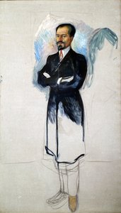 欧内斯特·泰尔的肖像1859-1947 作者 爱德华·蒙克
