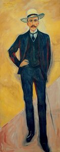 哈里·格拉夫·凯斯勒（Harry Graf Kessler）的画像，1868-1937年，1906年。 作者 爱德华·蒙克