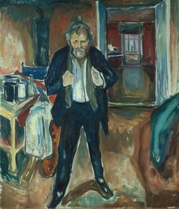 不眠之夜。内乱中的自我特质 作者 Edvard Munch