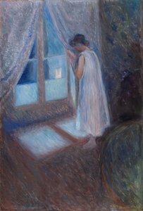 窗边的女孩》，1893年。 作者 爱德华·蒙克