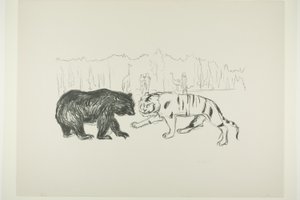 老虎和熊 作者 爱德华·蒙克