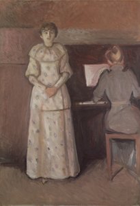 The Two Sisters, Ragnhild and Dagny Juel 作者 爱德华·蒙克