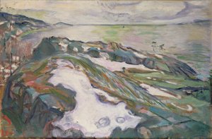 冬季风景 作者 爱德华·蒙克