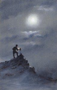 1911年6月6日，小鸟在舷梯上的阅读观测