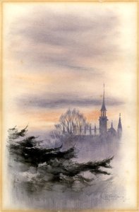 来自Westal，Cheltenham的学院（纸上写着） 作者 爱德华·阿德里安·威尔逊