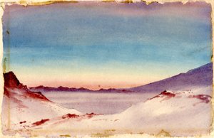 来自Gap的Hut Point，1901-04（纸上写着） 作者 爱德华·阿德里安·威尔逊