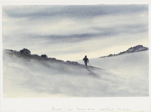1911年3月30日，下午7点，日落，必胜客，滑雪场 作者 爱德华·阿德里安·威尔逊