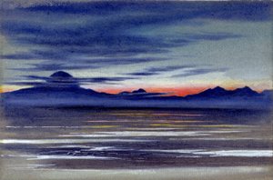 一张海的视图，1901-04（纸上的wc） 作者 爱德华·阿德里安·威尔逊