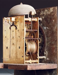 女王安妮女王长时钟的细节，没有。 463 作者 爱德华·邦格