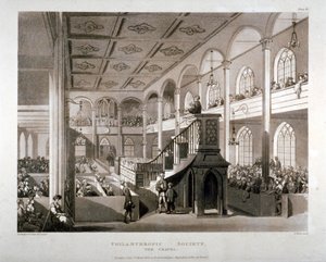 伦敦南华克伦敦路的慈善协会机构礼拜堂，1809年 作者 爱德华布莱克本