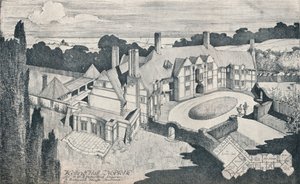 诺福克郡凯林厅。E Brantwood Maufe，A.R.I.B.A.，建筑师"，约1912年 作者 爱德华·布兰特伍德·莫菲