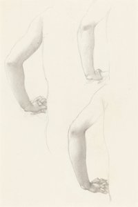 手臂和手的研究 作者 Edward Burne-Jones