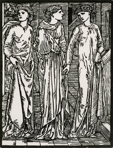 姐妹们的第一次来 作者 爱德华·科利（之后）伯恩·琼斯（Burne Jones）