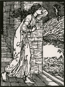 普赛克冲出宫殿 作者 爱德华·科利（之后）伯恩·琼斯（Burne Jones）