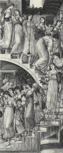 金色楼梯 作者 爱德华·科利（之后）伯恩·琼斯（Burne Jones）