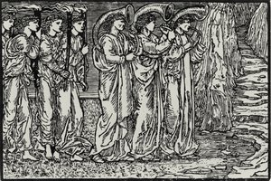 上山的游行 作者 爱德华·科利（之后）伯恩·琼斯（Burne Jones）