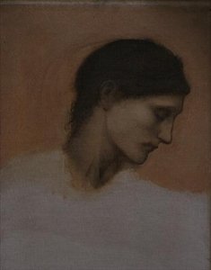 女孩的头颅研究（布面油画