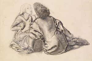 田园诗》（纸上炭笔画 作者 爱德华·伯恩·琼斯