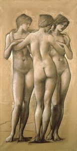 维纳斯·康科迪亚-研究三个恩惠，1895年 作者 Edward Burne Jones