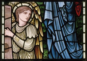 Wilden，All Saints，Morris＆Co.，Edward Burne-Jones，John Henry Dearle（1859-1932），天使天使，天使音乐家，细节，1902-1914，Louisa，Alfred，The Baldwins，总理，卫理公会，Wo