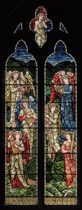 Wilden，All Saints，Morris＆Co.，Edward Burne-Jones，John Henry Dearle（1859-1932），天使天使，天使音乐家，1902-1914，Louisa，Alfred，The Baldwins，总理，卫理公会，伍斯特 作者 爱德华·科利和迪尔·伯恩·琼斯