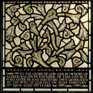 Wilden，All Saints，Morris＆Co.，Edward Burne-Jones，John Henry Dearle（1859-1932），致力于Alfred Baldwin，来自约书亚窗口，1902-1914，Louisa，The Baldwins，总理，卫理公会，Wo 作者 爱德华·科利和迪尔·伯恩·琼斯
