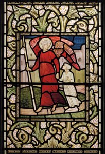 Wilden，All Saints，Morris＆Co.，Edward Burne-Jones，John Henry Dearle（1859-1932），The Child with Guardian Angel，1902-1914，Louisa，Alfred，The Baldwins，Chief Minister，Methodist，Worcestershire，