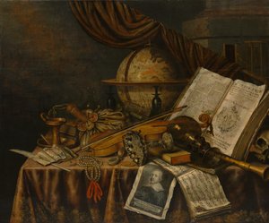Vanitas静物，1662年。