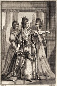 Mary Ann Yates饰演Cleathatra in Drydens All for Love c.1778