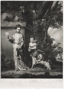 阿玛贝尔和玛丽-杰米玛-约克女士，约1761年。 作者 爱德华·费舍尔