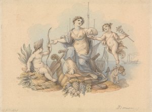 海上贸易的寓言 作者 Edward Francis Burney