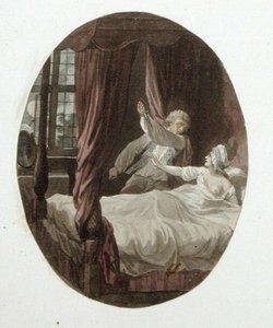 入侵者，《旁观者》插图，c.1810（纸上水彩）