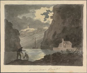 布里斯托尔附近的景观 作者 Edward Francis Burney