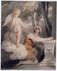 青年人戴着玫瑰花冠》，约1780-1848年 作者 爱德华·弗朗西斯·伯尼