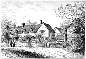沃里克郡威尔科特的玛丽·阿登斯（Mary Ardens）小屋，1885年。