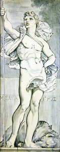 Meleager，c.1866（陶瓷）（对368310） 作者 爱德华·约翰·波因特