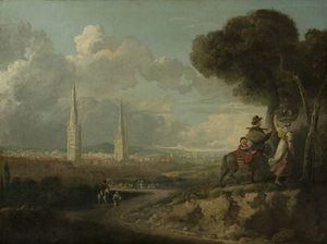来自Hillfields的考文垂，c.1807 作者 爱德华少年拉奇