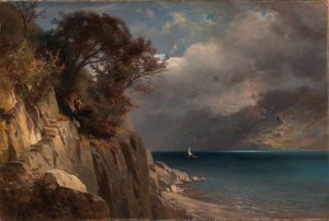 湖景》，1875年。 作者 爱德华·L·卡斯特