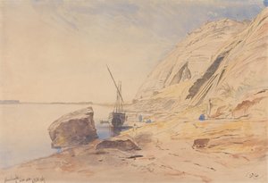阿布辛贝勒，1867 年 2 月 8 日上午 11 时至 11 时 30 分（374） 作者 爱德华·李尔