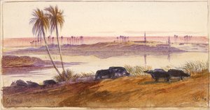 埃及El Hon, 1884年 作者 爱德华·李尔