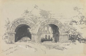 东弗内斯修道院，1836 年 8 月 29 日 作者 爱德华·李尔