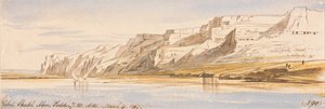 Gebel Sheikh Abu Fodde，1867 年 3 月 4 日上午 7:30 (590) 作者 爱德华·李尔