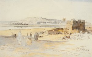 卢克索，1854年2月17日 作者 爱德华·李尔