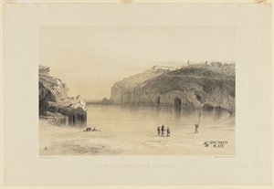 科孚岛帕莱奥卡斯特里扎（纸质石版画） 作者 爱德华·李尔