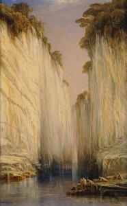 大理石岩石-内尔布达（Nerbudda Jubbulpore），1882年 作者 爱德华·李尔
