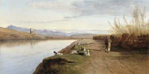罗马坎帕尼亚，1860年 作者 爱德华·李尔