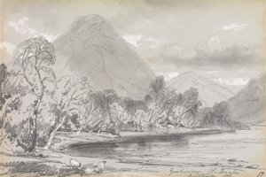 1836 年 9 月 16 日，Wastwater 的 Yewbarrow 作者 爱德华·李尔