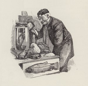 查尔斯·金斯利的《水宝宝》插图（版画） 作者 爱德华·林利（之后）桑伯恩