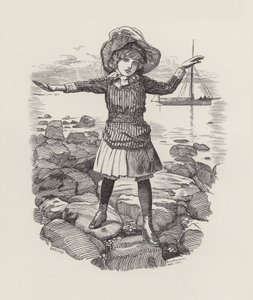 查尔斯·金斯利的《水宝宝》插图（版画） 作者 爱德华·林利（之后）桑伯恩