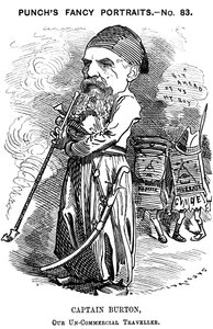 理查德·弗朗西斯·伯顿（Richard Francis Burton），英国探险家和东方主义者，1882年 作者 爱德华·林利·桑伯恩